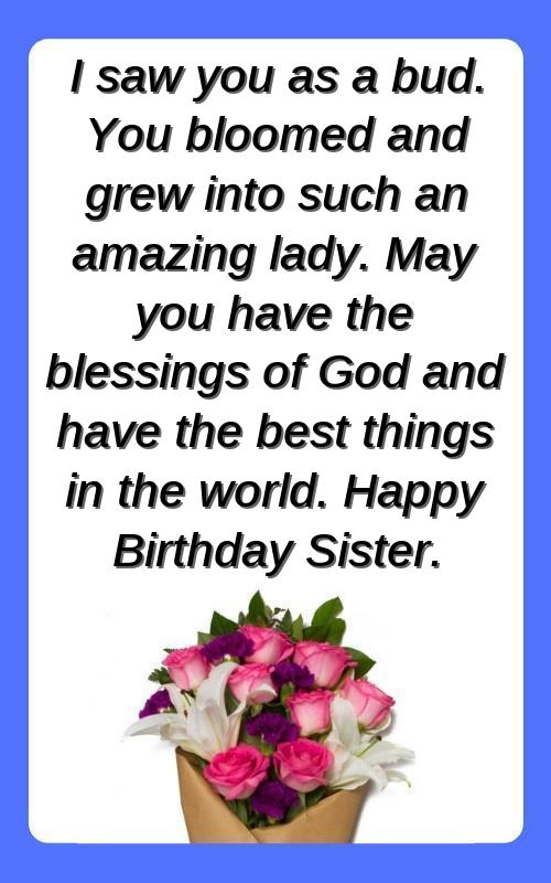 happy birthday sister images and quotes